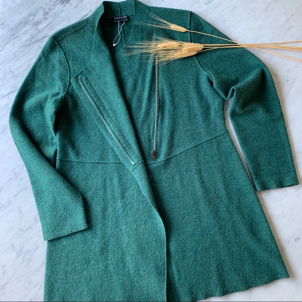 Eileen Fisher 100% Merino Wool Blazer Jacket